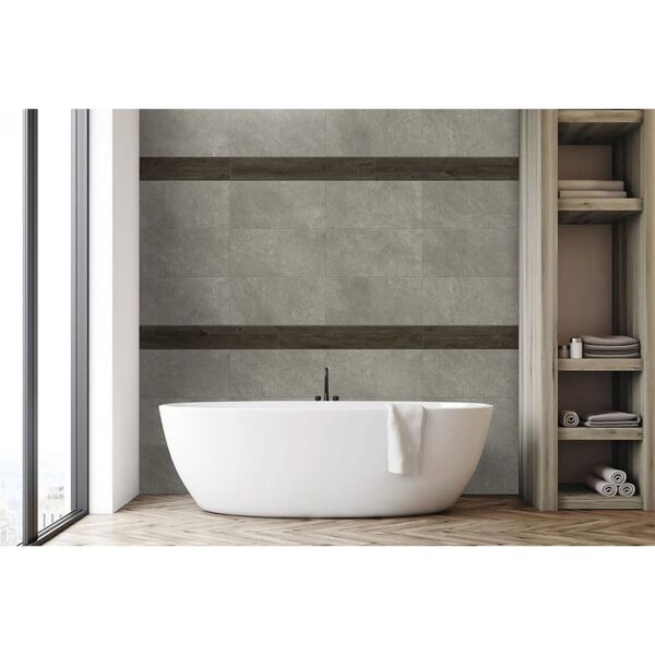 Grosfillex N&aacute;stěnn&aacute; dlaždice Gx Wall+ 15 ks 15 x 90 cm hněd&yacute; dub