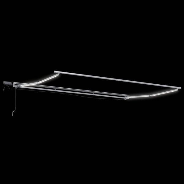 vidaXL Manu&aacute;ln&iacute; r&aacute;m mark&yacute;zy s LED B&iacute;l&yacute; 4,5 &times; 3 m Hlin&iacute;k