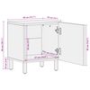 vidaXL Nočn&iacute; skř&iacute;ňka 2 pcs B&iacute;l&aacute; 40 x 33 x 46 cm Masivn&iacute; mangov&eacute; dřevo