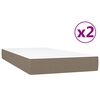 vidaXL Box spring postel s matrac&iacute; taupe 200x200 cm textil
