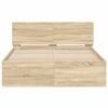 vidaXL Rám postele s čelem dub sonoma 120 x 200 cm