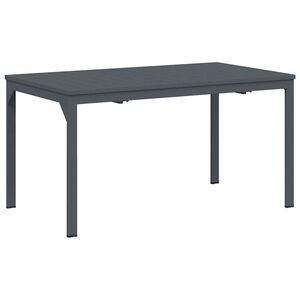 vidaXL Stůl na terasu Antracit 180 x 80 x 74 cm Pr&aacute;&scaron;kově lakovan&aacute; ocel