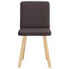 vidaXL Jídelní židle 2 ks tmavě hnědé textil