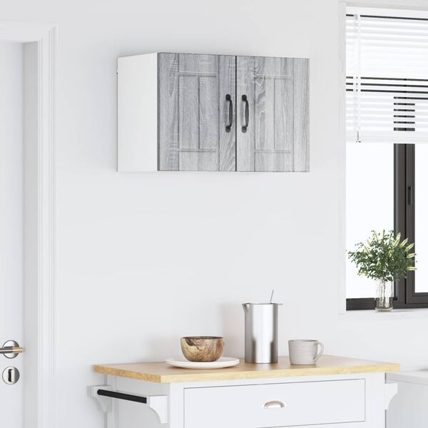 vidaXL Kuchyňsk&aacute; skř&iacute;ň 2 pcs &Scaron;ed&aacute; Sonoma 30 x 31 x 40 cm