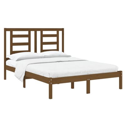 vidaXL Rám postele medově hnědý masivní dřevo 120x190 cm malé 2lůžko