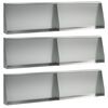 vidaXL Opěrn&aacute; zeď 6 ks 80 x 12 x 50 cm Pozinkovan&aacute; ocel Stř&iacute;brn&aacute;