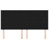 vidaXL Čelo postele čern&eacute; 160x5x118/128 cm l&aacute;tkov&eacute;