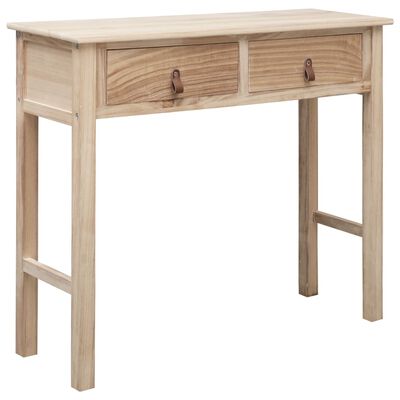 vidaXL Konzolový stolek přírodní 90 x 30 x 77 cm dřevo