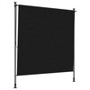 vidaXL Venkovn&iacute; Roleta Čern&aacute; 200 x 270 cm