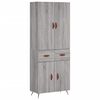 vidaXL Skř&iacute;ň highboard &scaron;ed&aacute; sonoma 69,5 x 34 x 180 cm kompozitn&iacute; dřevo