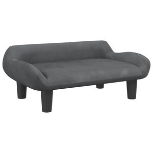 vidaXL Pel&iacute;&scaron;ek pro psy tmavě &scaron;ed&yacute; 70 x 40 x 24 cm samet
