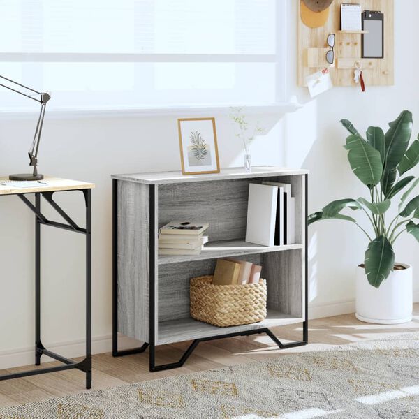 vidaXL Knihovna &scaron;ed&aacute; sonoma 80 x 31 x 74,5 cm kompozitn&iacute; dřevo