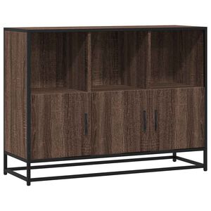 vidaXL Př&iacute;born&iacute;k hněd&yacute; dub 100x35x76 cm kompozitn&iacute; dřevo