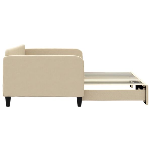 vidaXL V&aacute;lenda s přist&yacute;lkou kr&eacute;mov&aacute; 100 x 200 cm textil