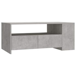 vidaXL Konferenčn&iacute; stolek betonově &scaron;ed&yacute; 102x55x42 cm kompozitn&iacute; dřevo