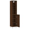 vidaXL Skř&iacute;ň highboard hněd&yacute; dub 34,5 x 34 x 180 cm kompozitn&iacute; dřevo