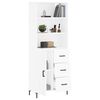 vidaXL Skř&iacute;ň highboard b&iacute;l&aacute; 69,5 x 34 x 180 cm kompozitn&iacute; dřevo