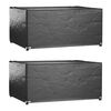 vidaXL Plachty na zahradn&iacute; n&aacute;bytek 2 ks s 8 očky 160x120x75cm obd&eacute;ln&iacute;k