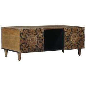 vidaXL Konferenčn&iacute; stolek Hněd&aacute; 100 x 54 x 40 cm Masivn&iacute; mangov&eacute; dřevo