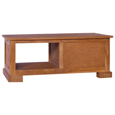 vidaXL TV stolek 90 x 50 x 37 cm masivní teakové dřevo