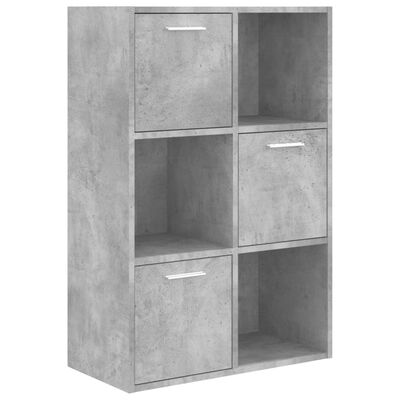 vidaXL Úložná skříňka betonově šedá 60 x 29,5 x 90 cm dřevotříska