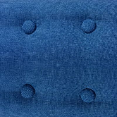 vidaXL Křeslo modré textil