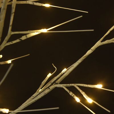 vidaXL Vánoční stromek 140 teplých bílých LED 1,5 m vrba dovnitř i ven