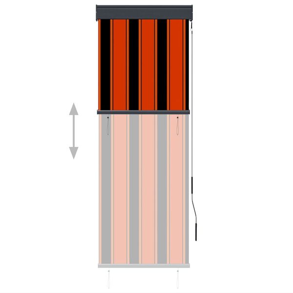 vidaXL Venkovn&iacute; roleta 60 x 250 cm oranžovo-hněd&aacute;