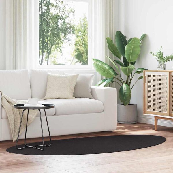 vidaXL Koberec HUARTE Čern&aacute; 100 x 200 cm Polyester