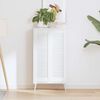 vidaXL Skř&iacute;ňov&eacute; dveře Louvred Design 2 ks B&iacute;l&aacute; 99x29,5 cm