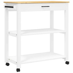 vidaXL Kuchyňsk&yacute; voz&iacute;k MONZA 84 x 40 x 88,5 cm masivn&iacute; borov&eacute; dřevo