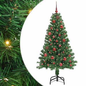 vidaXL Uměl&yacute; v&aacute;nočn&iacute; stromeček Zelen&aacute; 150 cm PVC, ocel a plast