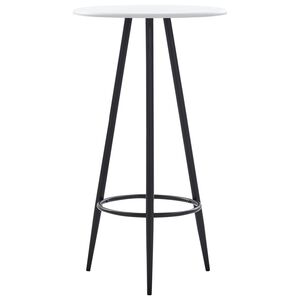 vidaXL Barov&yacute; stůl b&iacute;l&yacute; 60 x 107,5 cm MDF