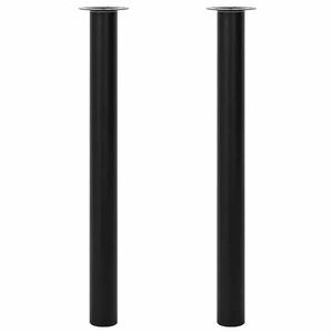 2 teleskopick&eacute; stolov&eacute; nohy čern&eacute; 710 mm - 1100 mm