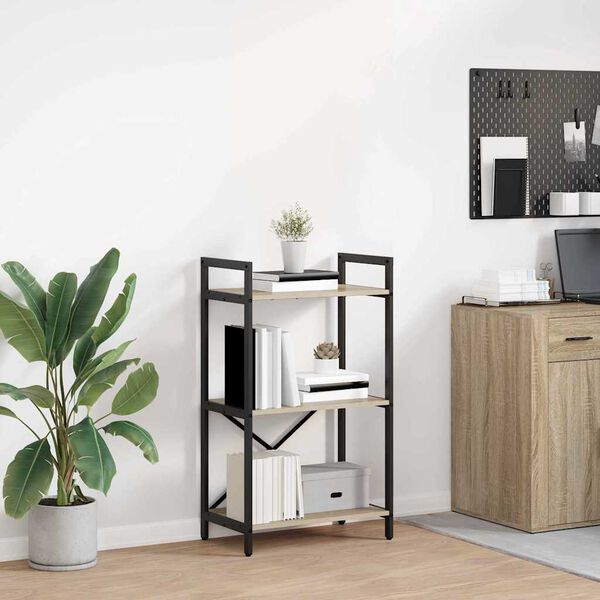 vidaXL Knihovna Sonoma dub 56 x 34 x 96 cm kompozitn&iacute; dřevo