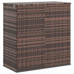 vidaXL Zahradn&iacute; &uacute;ložn&yacute; box PE ratan 100 x 49 x 103,5 cm hněd&yacute;