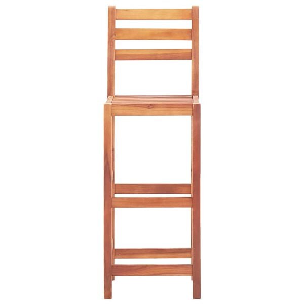 vidaXL Barové židle 2 ks masivní akáciové dřevo