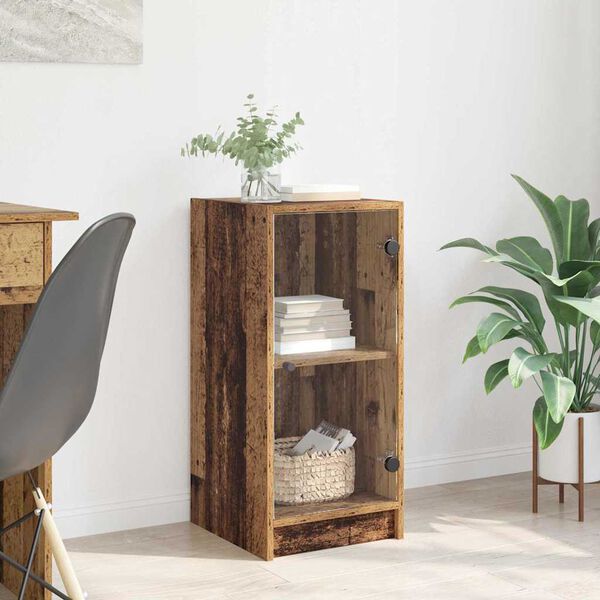 vidaXL Serv&iacute;rovac&iacute; skř&iacute;ň Star&eacute; dřevo 35 x 37 x 76 cm Kompozitn&iacute; dřevo