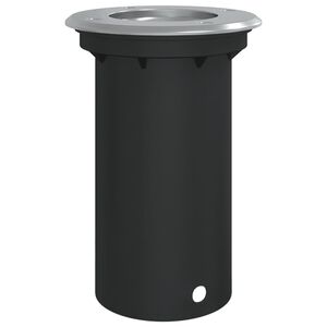 vidaXL Venkovn&iacute; zemn&iacute; sv&iacute;tidlo kulat&eacute; čern&eacute; 10,5 x 10,5 cm lit&yacute; hlin&iacute;k