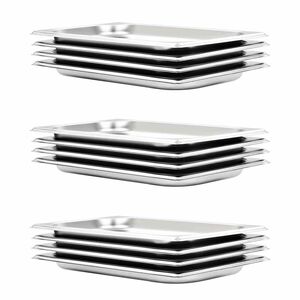 vidaXL Gastron&aacute;doby 12 ks GN 1/3 20 mm nerezov&aacute; ocel