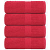 vidaXL Ručn&iacute;ky FROGN 4 ks červen&eacute; 30x30 cm 360 g/m&sup2;