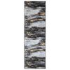 vidaXL Běhoun LESAKA Čern&aacute; a zlat&aacute; 100 x 150 cm Diamantov&yacute; samet