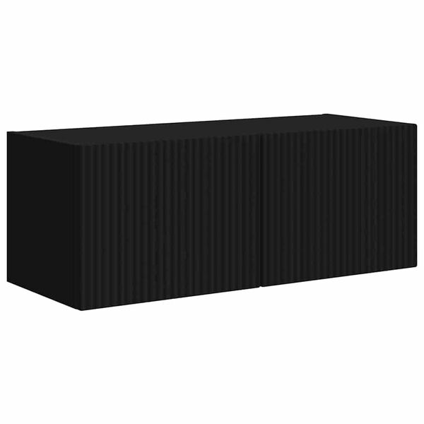 vidaXL TV wall cabinet Čern&aacute; 78,5 x 31 x 29,5 cm kompozitn&iacute; dřevo