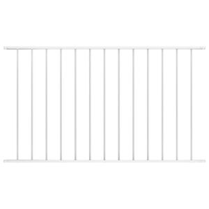 vidaXL Plotov&yacute; panel Woerden pr&aacute;&scaron;kově lakovan&aacute; ocel 163x75 cm b&iacute;l&yacute;