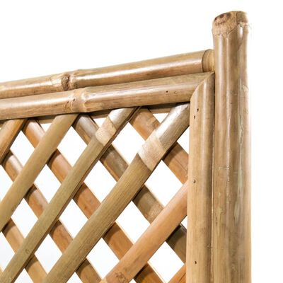 vidaXL Vyvýšený záhon s treláží bambus 40 cm