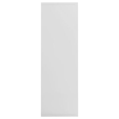 vidaXL Knihovna/příborník bílá vysoký lesk 50 x 25 x 80 cm dřevotříska