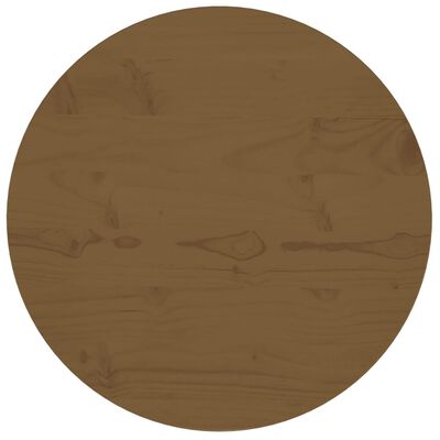 vidaXL Stolní deska hnědá Ø 50 x 2,5 cm masivní borové dřevo