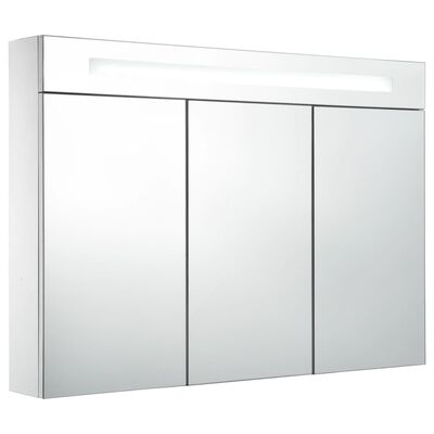 vidaXL LED koupelnová skříňka se zrcadlem 88 x 13 x 62 cm