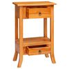 vidaXL Konzolov&yacute; stolek se z&aacute;suvkou Př&iacute;rodn&iacute; 50,5 x 30 x 75,5 cm