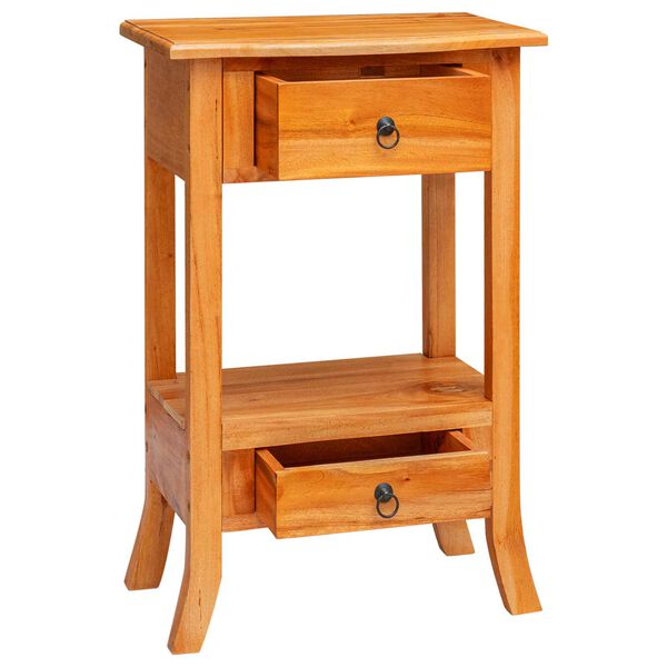 vidaXL Konzolov&yacute; stolek se z&aacute;suvkou Př&iacute;rodn&iacute; 50,5 x 30 x 75,5 cm